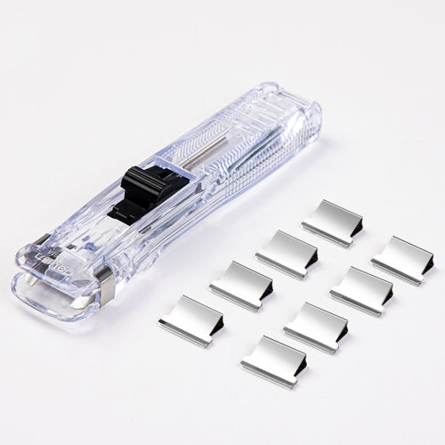 5 PCS Deli Office Stationery Supplementary Clip Push Clipper, Specification: 8591A (White)