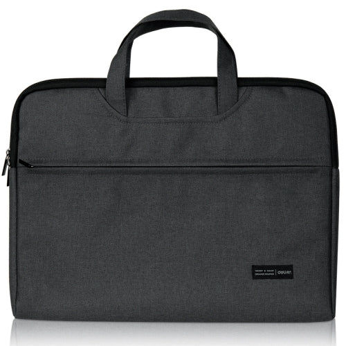 Deli 5590 Portable Briefcase Meeting Record Storage Bag Computer Bag(Gray)