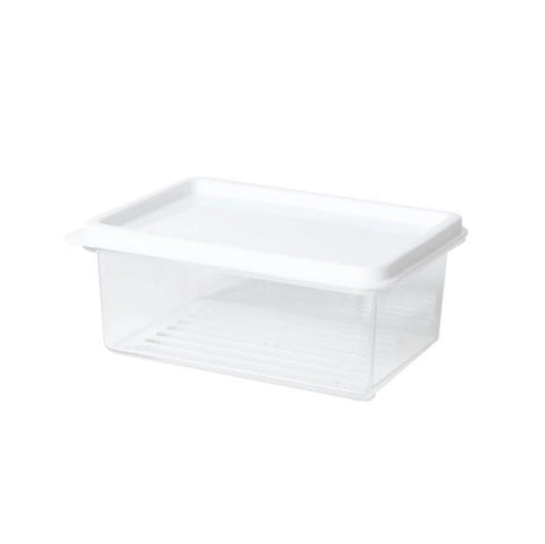 2 PCS Refrigerator Storage Fresh-Keeping Box Kitchen Can Be Stacked With Frozen Fruit Sealed Box, Size: Small(White)