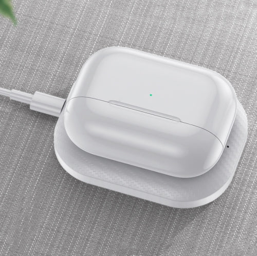 3W Multifunctional Mobile Phone Headset Wireless Charger for All Mobile Phones & AirPods 2 / Pro, Specification:8 Pin Port (without Cable)(White)