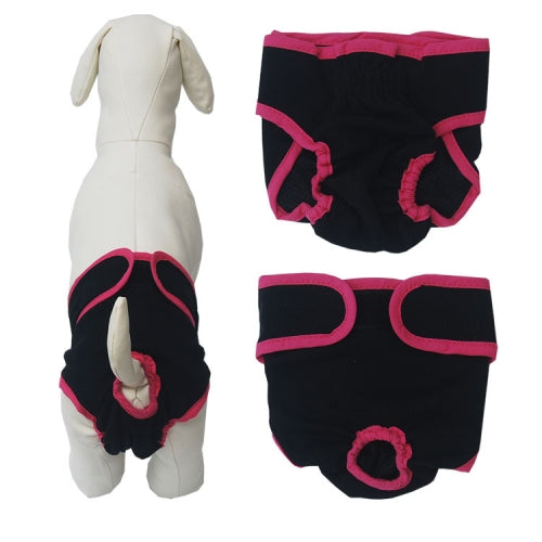 Pet Physiological Pants Large Medium & Small Dogs Anti-Harassment Safety Pants, Size: XL(Black)