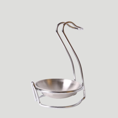 2 PCS Kitchen Detachable Stainless Steel Soup Spoon Rack Hot Pot Tableware, Number of layers (specifications): Swan