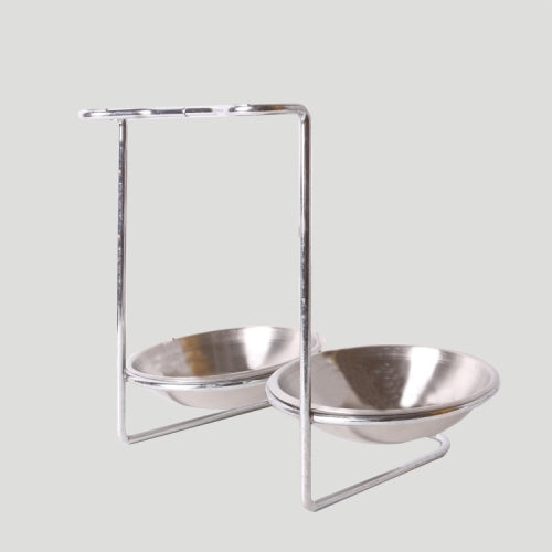 2 PCS Kitchen Detachable Stainless Steel Soup Spoon Rack Hot Pot Tableware, Number of layers (specifications): Same Direction