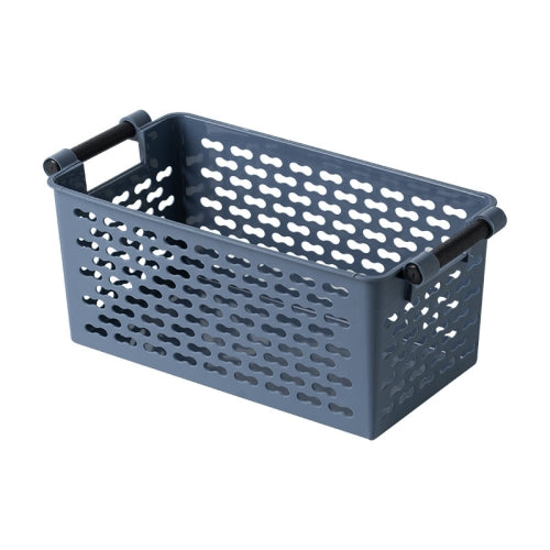 2 PCS Desktop Miscellaneous Storage Basket Cosmetic Snack Toy Storage Box(Blue)
