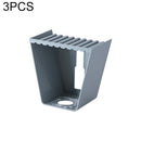 3 PCS Shower Gel Wall Hanging Rack Bathroom Hand Soap Bottle Storage Rack(Grey)