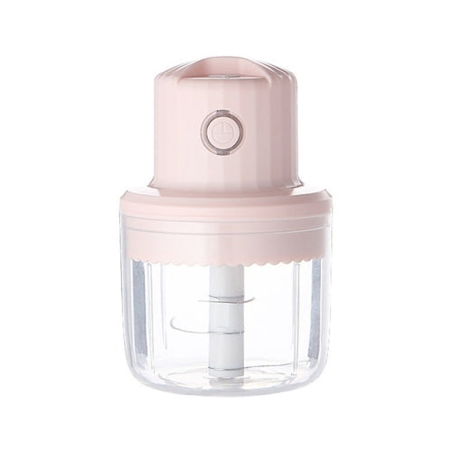 Baby Food Supplement Meat Grinder Electric Mini USB Rechargeable Mixer Small Minced Meat Garlic Masher Large (Pink)