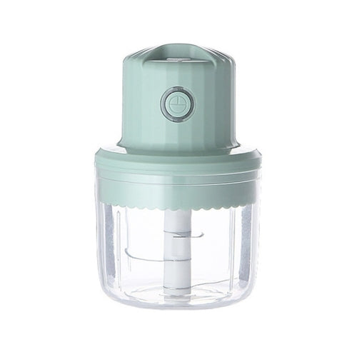 Baby Food Supplement Meat Grinder Electric Mini USB Rechargeable Mixer Small Minced Meat Garlic Masher Large (Green)