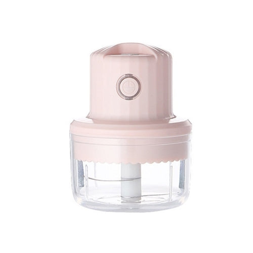 Baby Food Supplement Meat Grinder Electric Mini USB Rechargeable Mixer Small Minced Meat Garlic Masher Small (Pink)