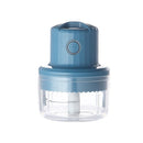 Baby Food Supplement Meat Grinder Electric Mini USB Rechargeable Mixer Small Minced Meat Garlic Masher Small (Blue)