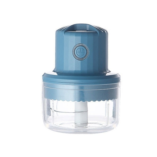 Baby Food Supplement Meat Grinder Electric Mini USB Rechargeable Mixer Small Minced Meat Garlic Masher Small (Blue)