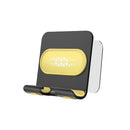 2 PCS Wall-Mounted Mobile Phone Holder Creative Sticking Multifunctional Storage Rack, Colour: Metal Black+Yellow B10