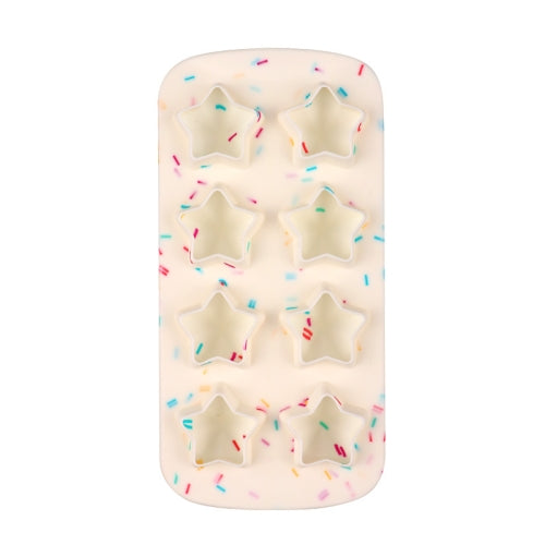 2 PCS Creative Silicone Ice Tray Mold 8 Continuous Mould Home-Made DIY Ice Tray Box, Style: Five-star (Candy Effect)