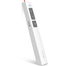 Deli 2.4GHz Laser Page Turning Pen Rechargeable Speech Projector Pen, Model: 2802PL (White)