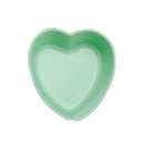 10 PCS Creative DIY Silicone Cake Cup Muffin Cup Baking Mold,Style: Heart-shaped (Macron Green)