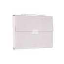Deli 72410 A4 Layered File Information Bag Office Student File Storage Bag(Light Gray)