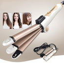 Mini Carrying Foldable Hair Straightener Curler(Gold)