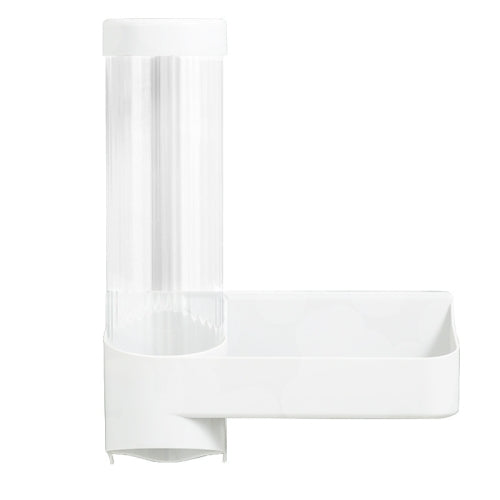 Wall-Mounted Disposable Cup Automatic Cup Remover Household Water Dispenser Paper Cup Rack(White)