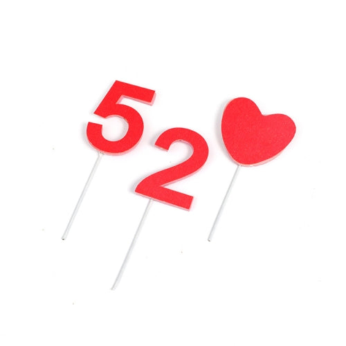 20 PCS Valentine'S Day Soft Clay EVA Love Cake Decoration EVA Love 520