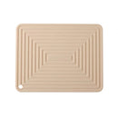 Silicone Heat Insulation Pad Square Table High Temperature Coaster(Cream Color)