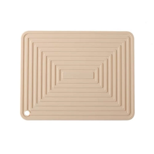 Silicone Heat Insulation Pad Square Table High Temperature Coaster(Cream Color)