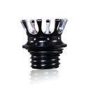 Motorcycle CNC Aluminum Alloy Crown Fuel Tank Cap Suitable For Harley 883 / XL / 1200 / 48 / 72(Black and White)