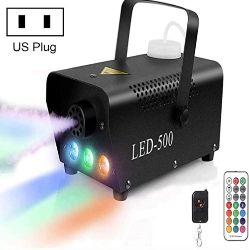 ZQ-B317 500W LED Full Color Remote Control Fog Machine Color Smoke Generator Stage Lighting Bar Lighting, Specification: US Plug