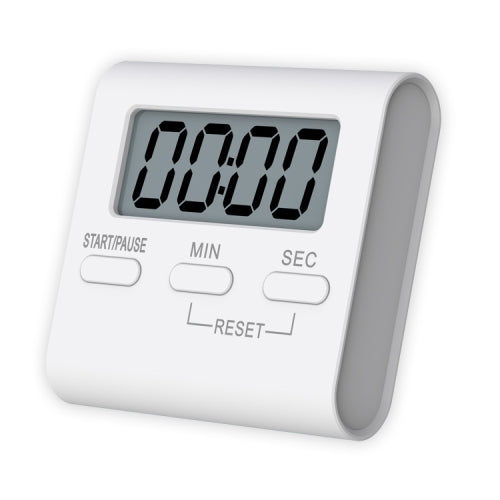 2 PCS Kitchen Baking Timer Student Learning Reminder Timer(White)