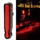 LD51 USB Rechargeable Bicycle Laser Tail Light Night Riding LED Warning Light Outdoor Riding Equipment(Red Light)
