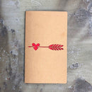 10 PCS Retro Kraft Paper Hollowed Love Greeting Card Valentine Day Message Card(Hit The Heart)
