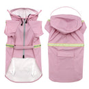 Pet Transparent Hat Raincoat Reflective Waterproof Dog Raincoat, Size: 3XL(Pink)