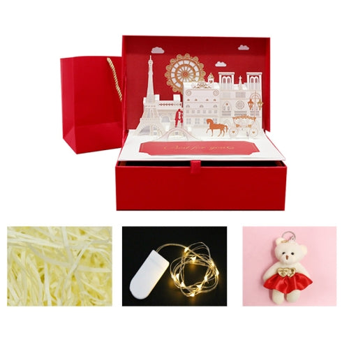 Love Story Three-Dimensional Gift Box Creative Gift Packaging Box, Colour: Small (Package 3)