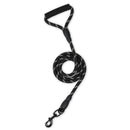 2 PCS Pet Reflective Leash Medium & Large Dog Walking Supplies(Black)