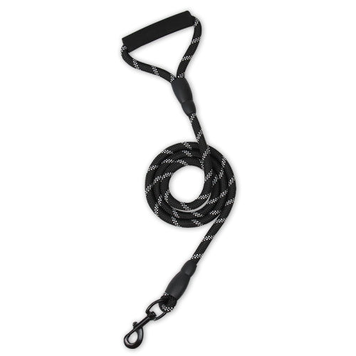2 PCS Pet Reflective Leash Medium & Large Dog Walking Supplies(Black)