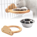 Pets Freely Adjustable Hanging Cage Bowl, Specification: Stainless Steel Bowl Cloud