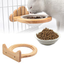 Pets Freely Adjustable Hanging Cage Bowl, Specification: Porcelain Bowl Cat Head