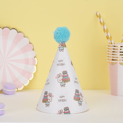 20 PCS Cute Children Bronzing Birthday Hats Cake Baking Decoration Party Hats Cats