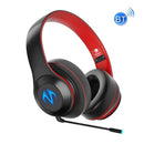 BC10 Wireless Headset Bluetooth Headset Low-Latency Music Light-Emitting Sports Gaming Headset(Black Red)