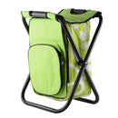 Outdoor Portable Picnic Chair Leisure Fishing Stool Folding Backpack Chair(Green)