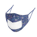 3 PCS Print Denim Lip Language Face Shield Visible Dustproof Cotton Face Shield, Size: One Size(CC62-3 Letters)