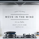 3 PCS Kitchen Stoves High Temperature Oil-Proof Wall Stickers Ceramic Tile Waterproof Oily Fume Stickers(Letter)