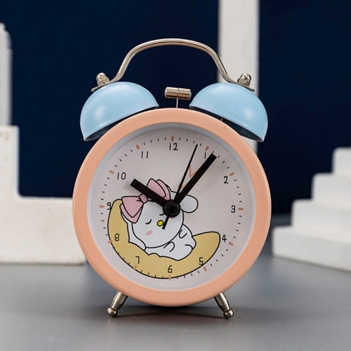Cartoon Children High Volume Alarm Multifunctional Bedside Clock, Colour: White HI! I am Here