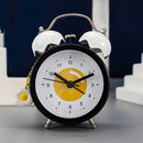Cartoon Children High Volume Alarm Multifunctional Bedside Clock, Colour: Black Eggs