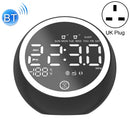 X10 Multifunctional Bluetooth Speaker LED Night Light Alarm Clock Bluetooth Speaker, Support TF Card & AUX & FM Radio, Specification: UK Plug(Black)