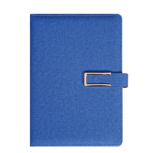 2 PCS Business Notebook Cloth Pattern PU Office Notebook, Specification: A5(Blue)