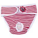 2 PCS Pet Physiological Pants Female Dog Physiological Period Hygiene Pants, Size: XXL(Red White Stripes)