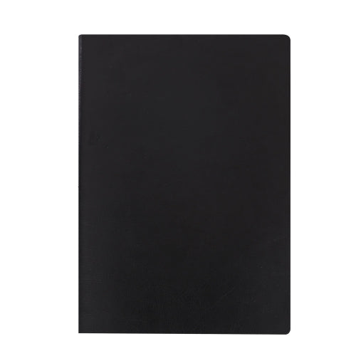 2 PCS Imitation Leather Business Notebook Retro Notebook, Cover color: Black, Specification: A5