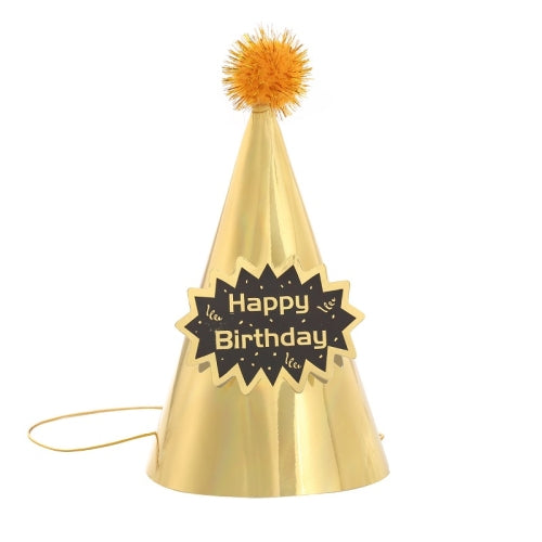 20 PCS Sequined Fur Ball Birthday Hat Birthday Party Supplies Dress Up Paper Hat, Colour: No. 1
