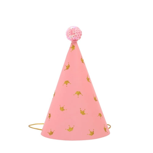 20 PCS Sequined Fur Ball Birthday Hat Birthday Party Supplies Dress Up Paper Hat, Colour: No. 3 Glitter