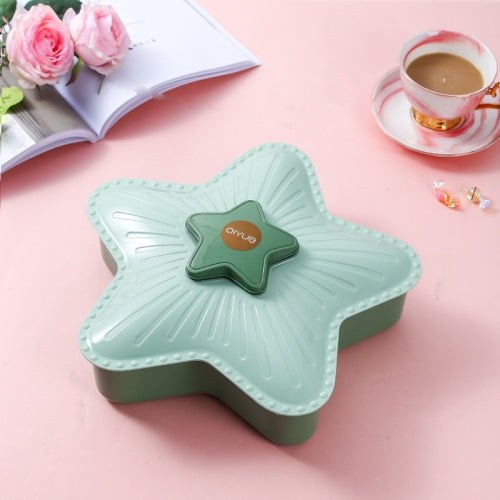 Creative Candy Plate Divided Melon Fruit Plate With Lid Living Room Home Candy Box, Specification: Starfish (Green)