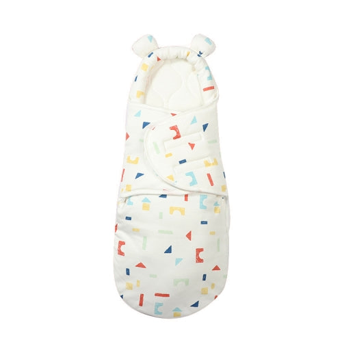 Newborn Cotton Quilt Sleeping Bag Baby Anti-Shock Swaddling Building Blocks (Four Seasons), Specification: S (0-3 Months)